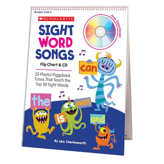 Scholastic&#xAE; Sight Word Songs Flip Chart &#x26; CD